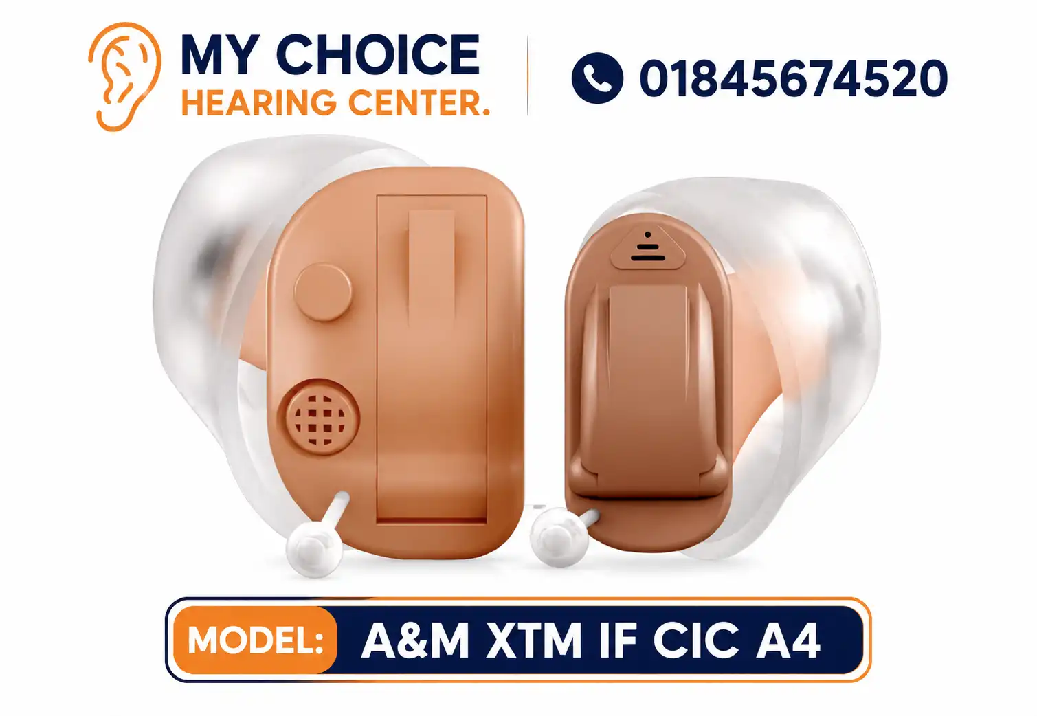 A&M XTM IF A4 CIC Hearing Aid .