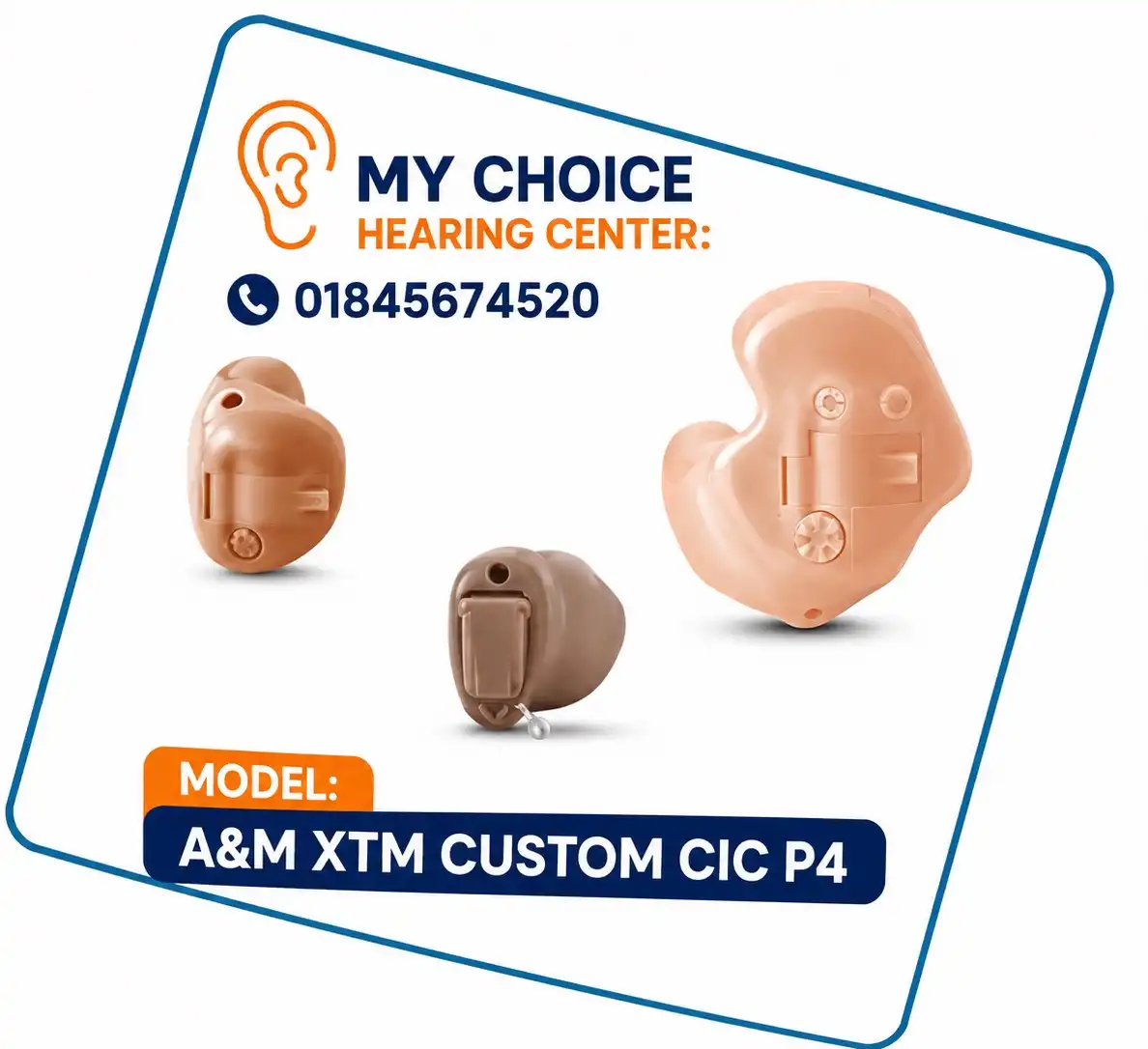 A&M XTM Custom CIC P4 Hearing Aid